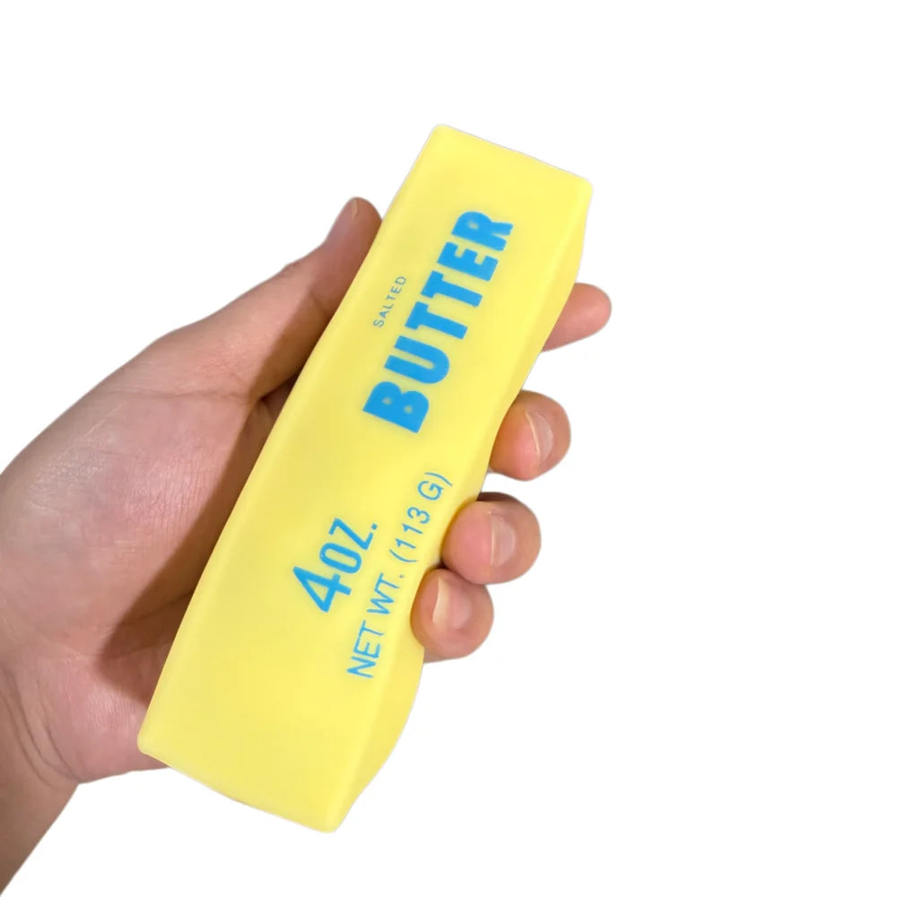 Stress Relief Toy Butter Stick Squishy Crunchy Stress Ball Fidget Toy Squeeze Toys for Xmas Gift