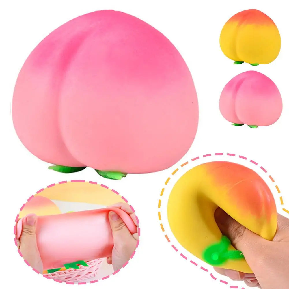 Peach stress-relieving toys – Slow Rising Stress Relief for Kids & Adults, Squeeze Anti-Anxiety Sensory Fidget Toy