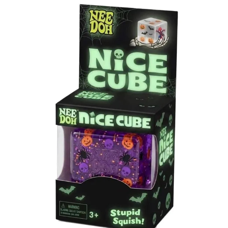 Sensory toys for stress relief – squishy stress-relief toys; new Halloween edition ice cubes.