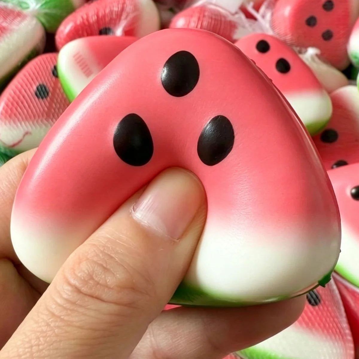 Hot stress relief toy  Funny Squishy  Watermelon Fidget Toy stress relief Slow Rising Fruit Pinch Squeeze Prop toys