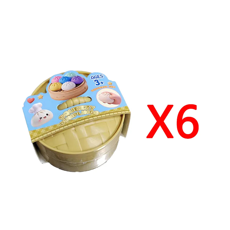 Dumpling Squishy Mysteries Dumplings Stress Relief Fidget Toys Home Office Desk Accessories Party Gift Mystery Dumpling Squishy