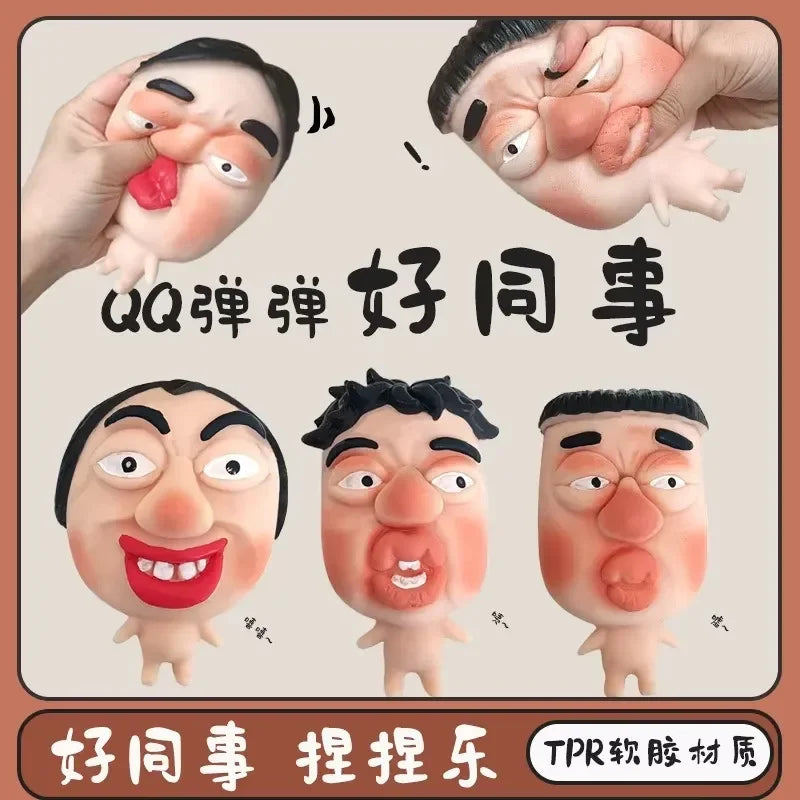 Weird Gadgets for Stress Relief Decompression Toys Pinch Music Masks Puppet Fidget Toys Quick Bounce Squeeze Sensory Toys Fun