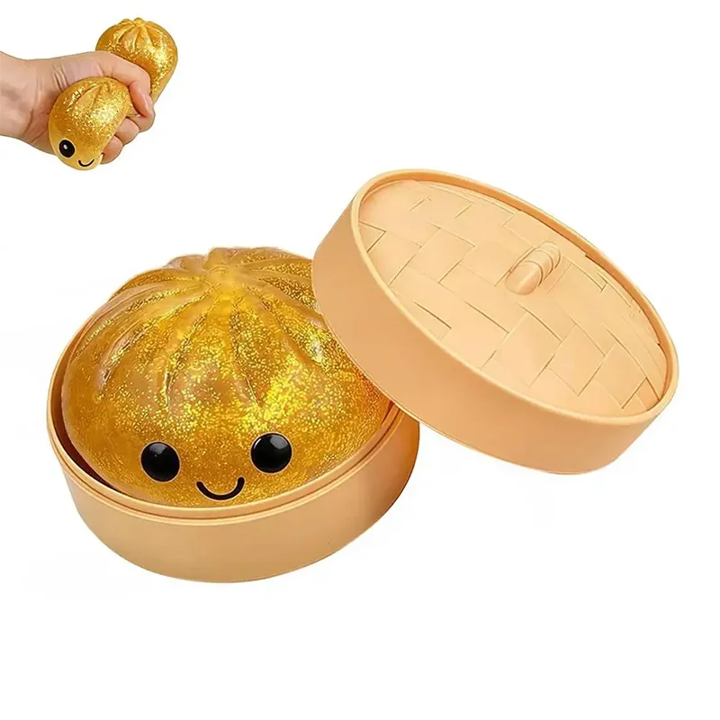 Dumpling Squishy Toy Case 24 Day Countdown Calendar Dumpling Mystery Box Squishy Sensory Anti Stress Squeeze Ball Fun Gift Toy