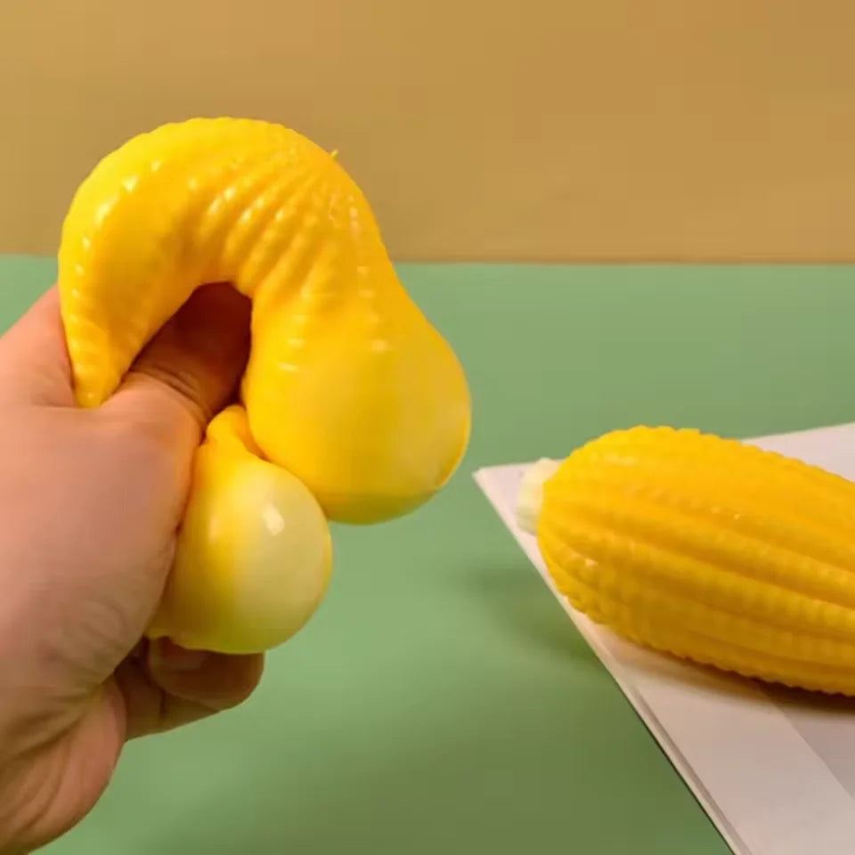 Fruits Squishy Toys Stress Relief Anti-Anxiety Stretchy Slow Rebound Banana Corn Eggplant Carrot Banana Watermelon Squeeze Toys
