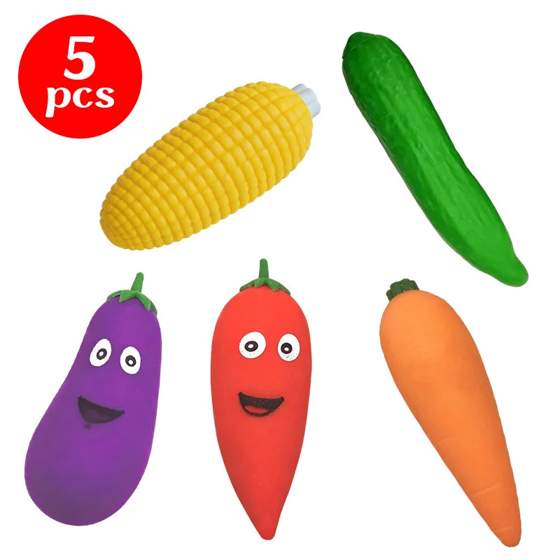 Fruits Squishy Toys Stress Relief Anti-Anxiety Stretchy Slow Rebound Banana Corn Eggplant Carrot Banana Watermelon Squeeze Toys