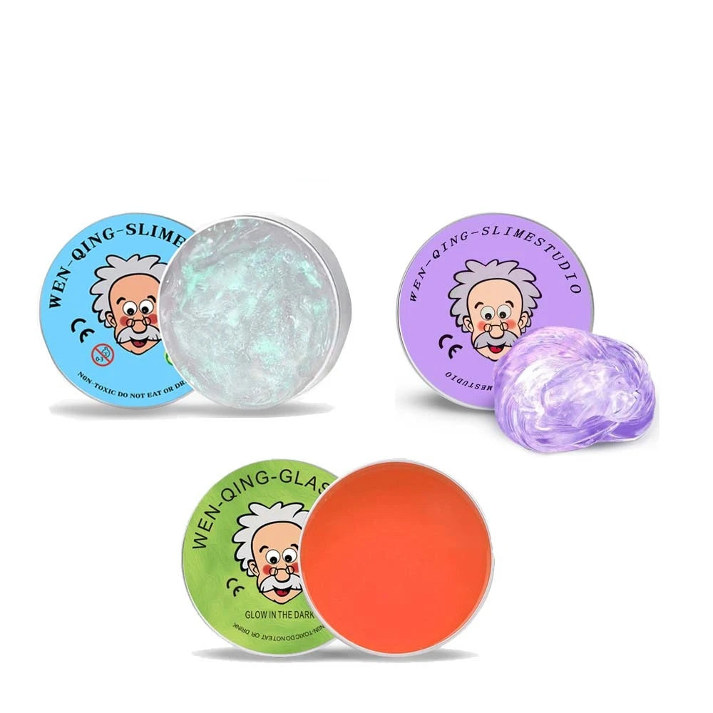 Stress Relief Toys Putty Crystal Vibrant Glass Mud Playdough Reusable Non-Newtonian Fluid Children's Toy Pinchle Birthday Gift
