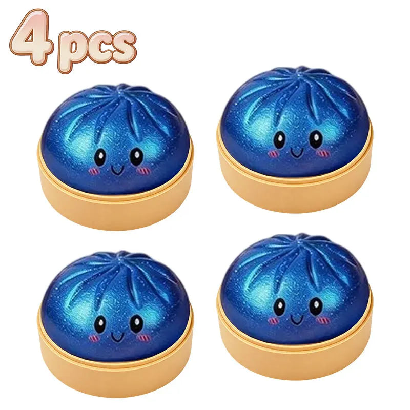 Dumpling Squishy Toy Case 24 Day Countdown Calendar Dumpling Mystery Box Squishy Sensory Anti Stress Squeeze Ball Fun Gift Toy