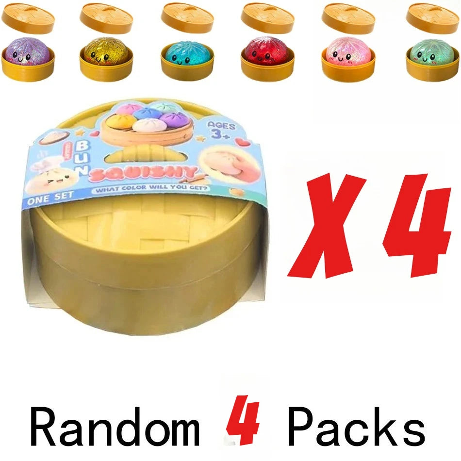 Dumpling Squishy Mysteries Dumplings Stress Relief Fidget Toys Home Office Desk Accessories Party Gift Mystery Dumpling Squishy