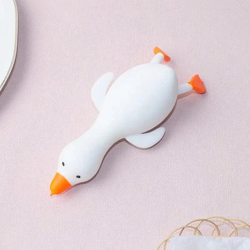 Colorful Fun Stress Relief Toys Animal Duck sensory Toys Fingertip Big Goose Transform At Will Decompression Squeeze toys