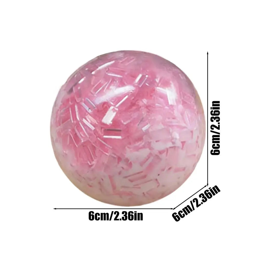 Stress Relief Ball Toy Stress Ball Crunchy Squeeze Noisy Squeeze Toys Anti Anxiety Toys For Kids Teens AdultsStudying Working