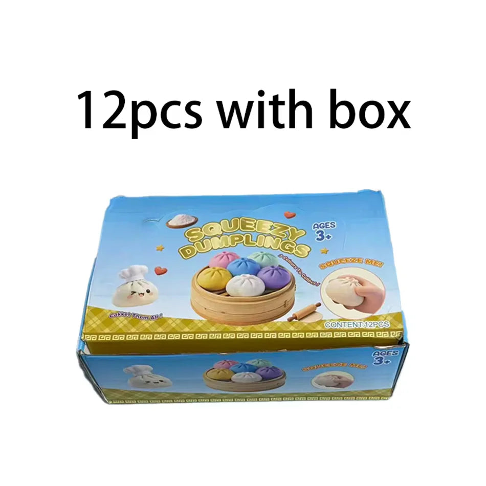 Dumpling Squishy Mysteries Dumplings Stress Relief Fidget Toys Home Office Desk Accessories Party Gift Mystery Dumpling Squishy