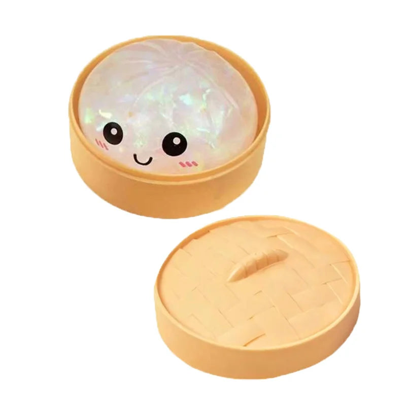 Dumpling Squishy Toy Case 24 Day Countdown Calendar Dumpling Mystery Box Squishy Sensory Anti Stress Squeeze Ball Fun Gift Toy