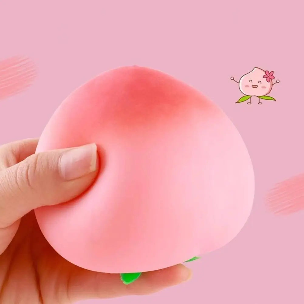 Peach stress-relieving toys – Slow Rising Stress Relief for Kids & Adults, Squeeze Anti-Anxiety Sensory Fidget Toy