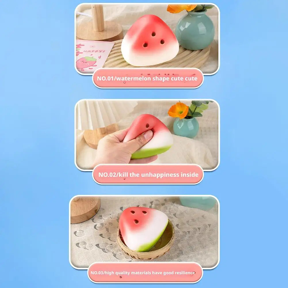 Stress Relief Fruit Toy Soft Slow Rising Watermelon Squishy Upgrade Squishy  Stress Balls Autism Sensory Toys