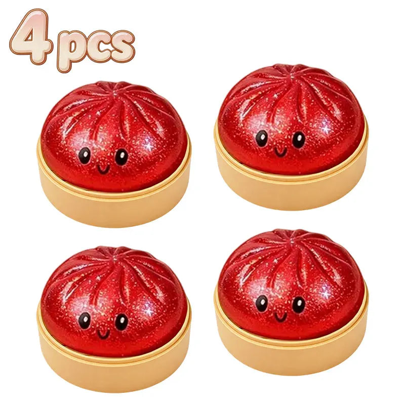 Dumpling Squishy Toy Case 24 Day Countdown Calendar Dumpling Mystery Box Squishy Sensory Anti Stress Squeeze Ball Fun Gift Toy