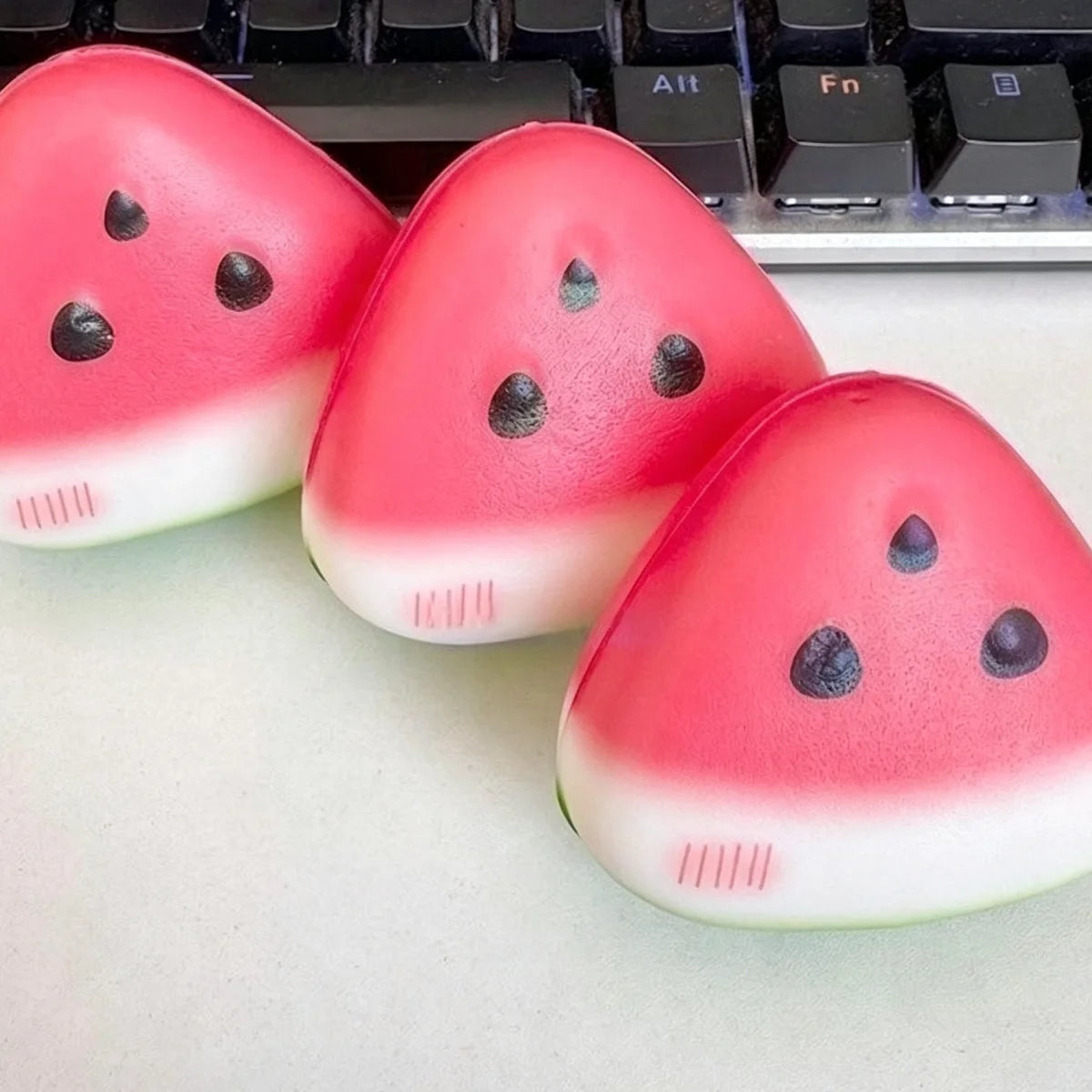 Hot stress relief toy  Funny Squishy  Watermelon Fidget Toy stress relief Slow Rising Fruit Pinch Squeeze Prop toys