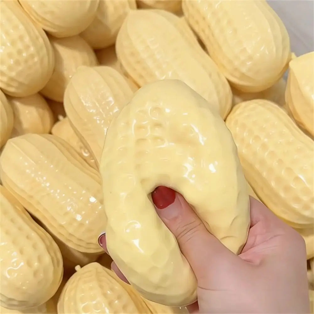 New Peanut Stress Toys Squeeze Ball Squishy Toy Buttery-Soft Feel Fidget Toy ASMR Sensory Anti Stress Toys for Kids&Adults