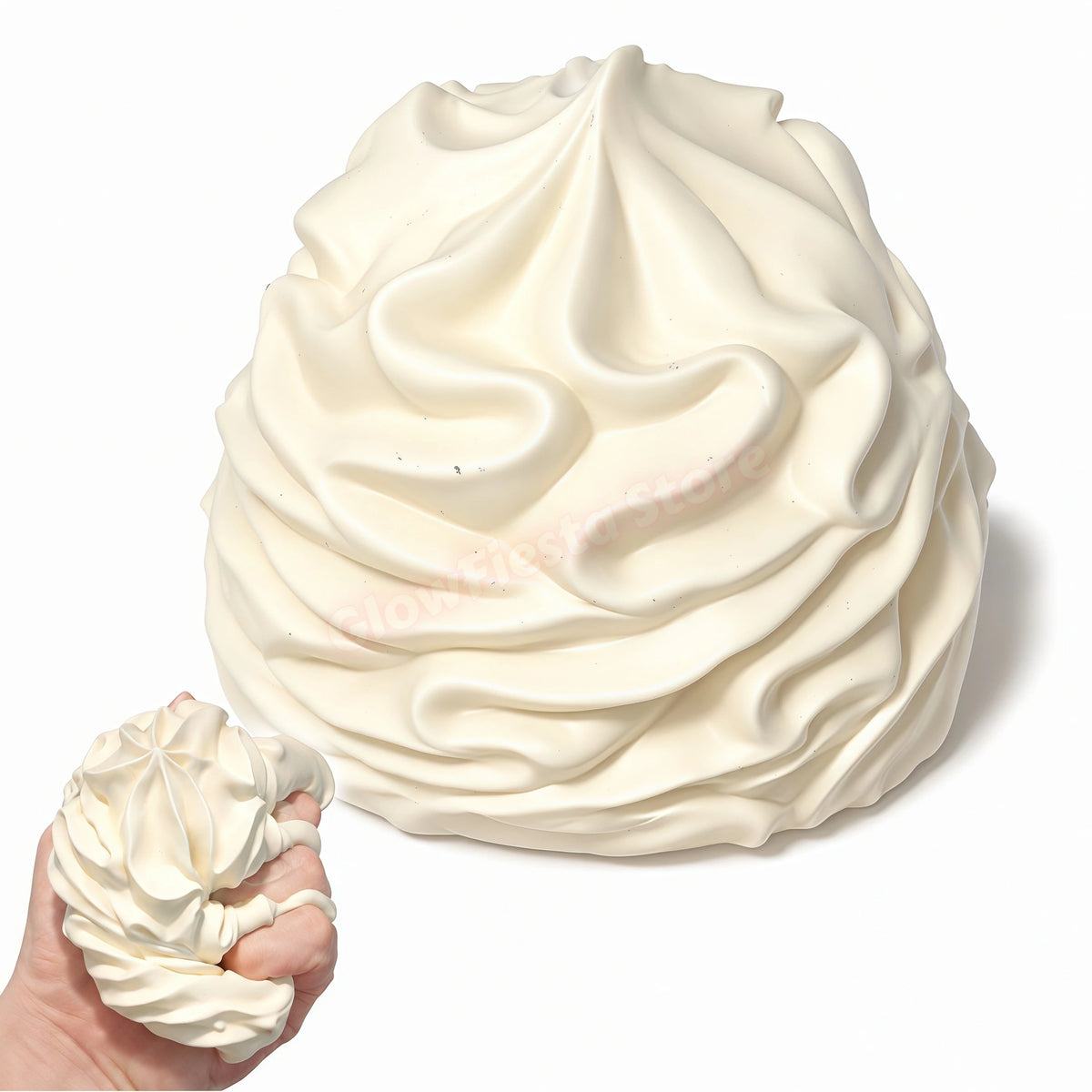 Crunchy Whipping Cream Stress Ball Squishy Toys Moldable Non-Bounce Squeeze Ball ASMR Sensory Anti Stress Fidget Toys for Adults