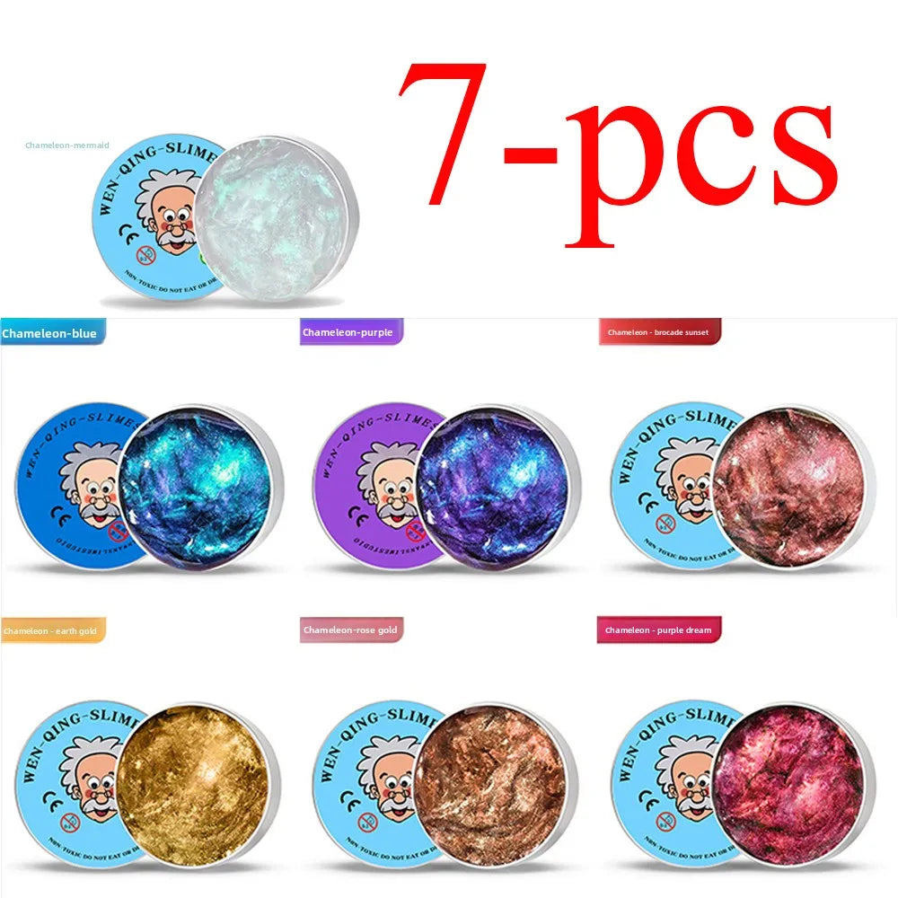 Stress Relief Toys Putty Crystal Vibrant Glass Mud Playdough Reusable Non-Newtonian Fluid Children's Toy Pinchle Birthday Gift