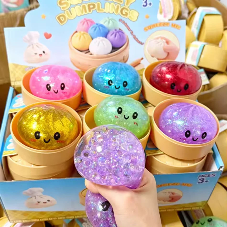 Dumpling Squishy Mysteries Dumplings Stress Relief Fidget Toys Home Office Desk Accessories Party Gift Mystery Dumpling Squishy