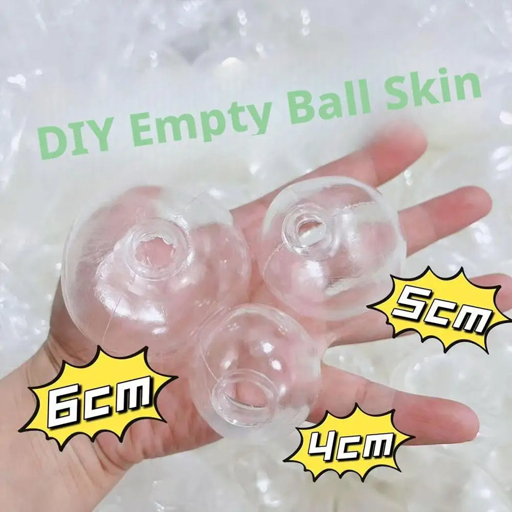 Stress Relief Toys 10pcs Diy Stress Ball Making Kit Tpr Skins Fillers for Personalized Squeeze Anxiety Relief