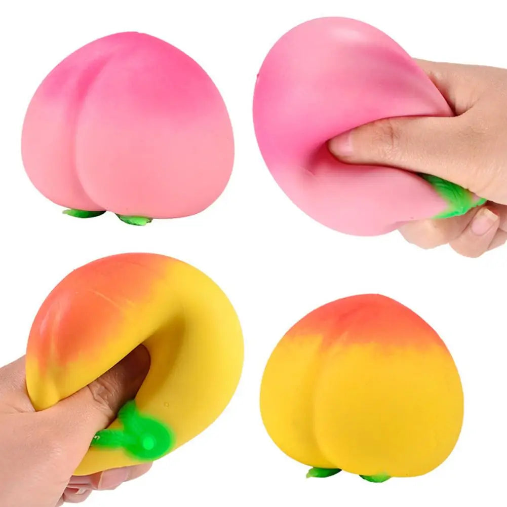 Peach stress-relieving toys – Slow Rising Stress Relief for Kids & Adults, Squeeze Anti-Anxiety Sensory Fidget Toy