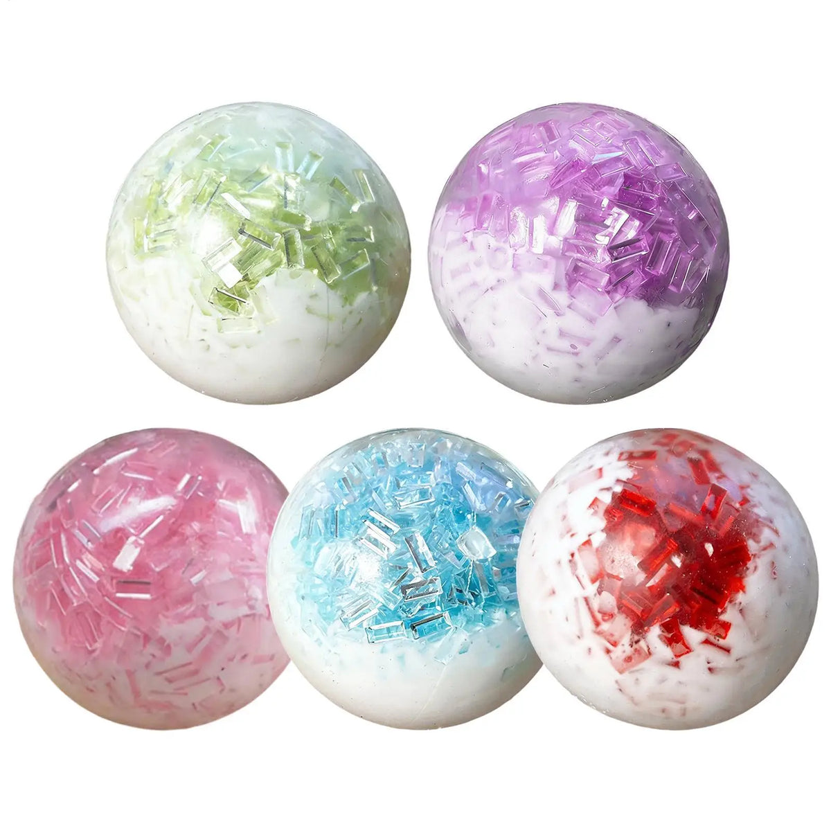 Stress Relief Ball Toy Stress Ball Crunchy Squeeze Noisy Squeeze Toys Anti Anxiety Toys For Kids Teens AdultsStudying Working