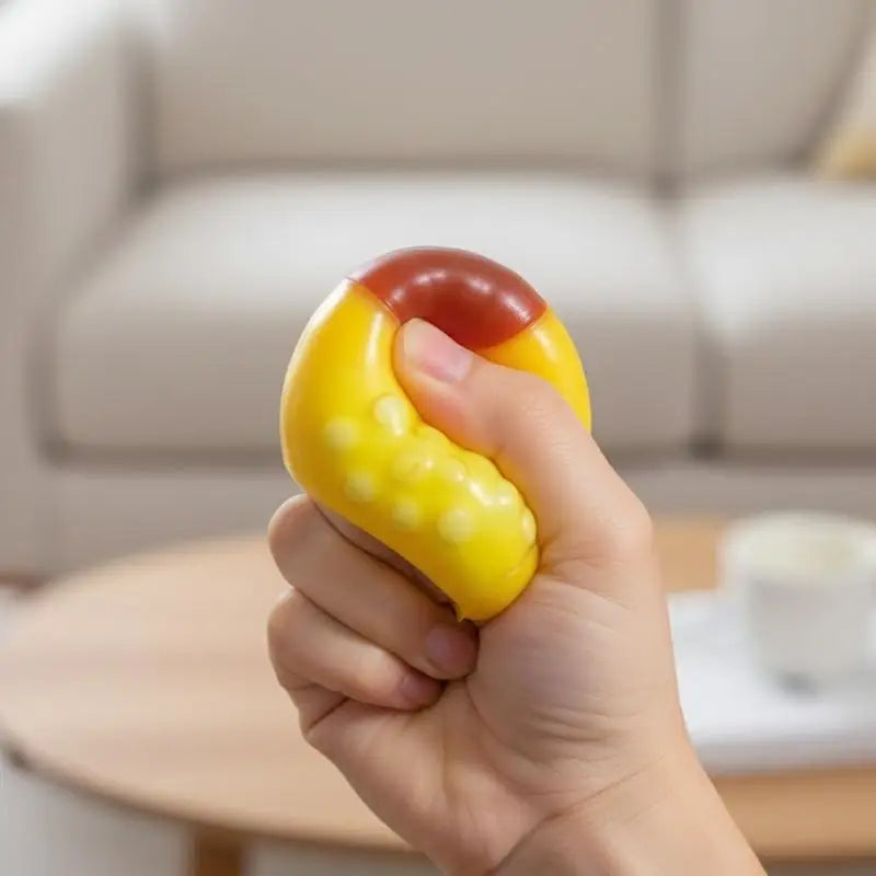 For Kids Adults Stress Relief Daily Play Simulation Caramel Pudding Squeeze Toy With Crispy Crunch Sound Stress Relief Toys