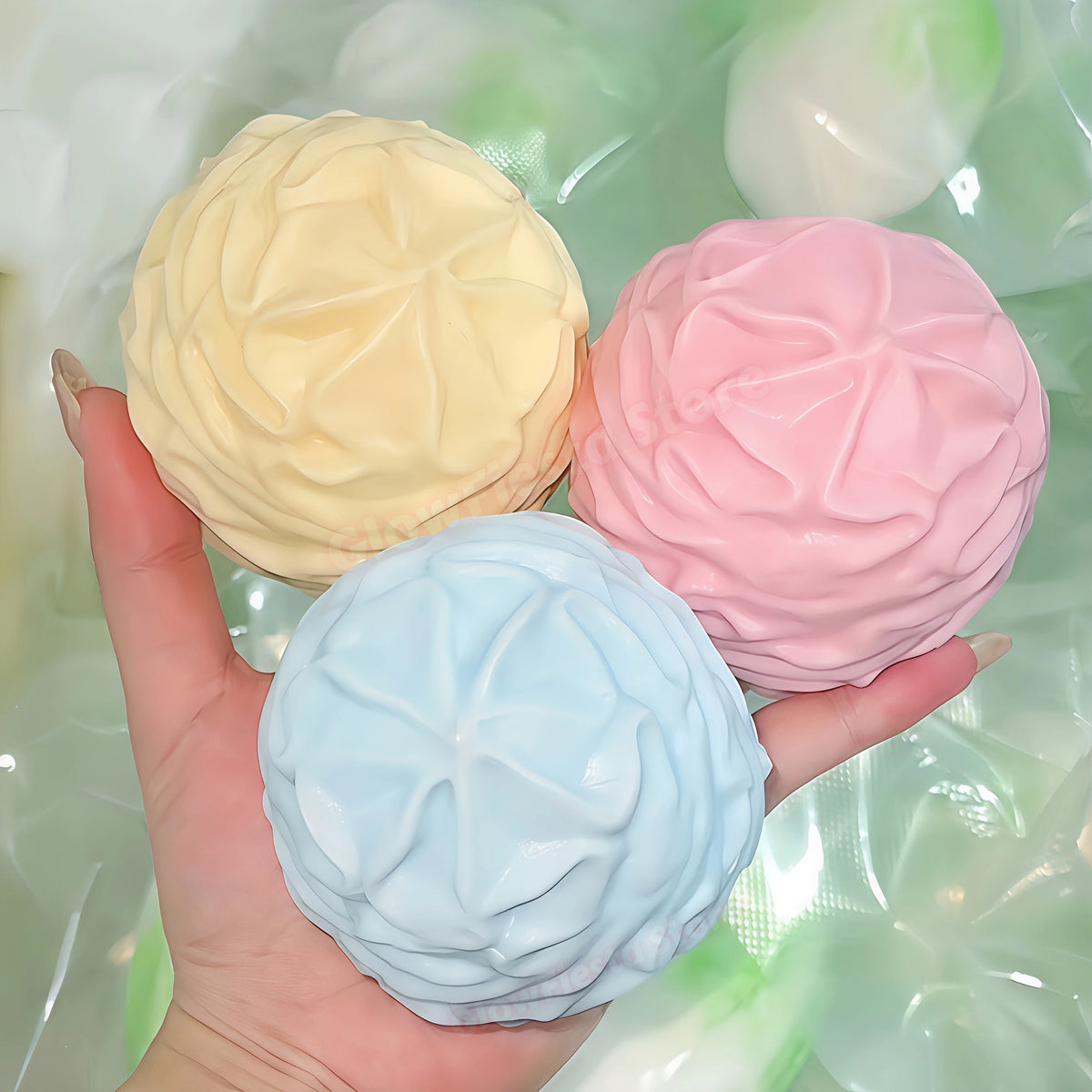 Crunchy Whipping Cream Stress Ball Squishy Toys Moldable Non-Bounce Squeeze Ball ASMR Sensory Anti Stress Fidget Toys for Adults