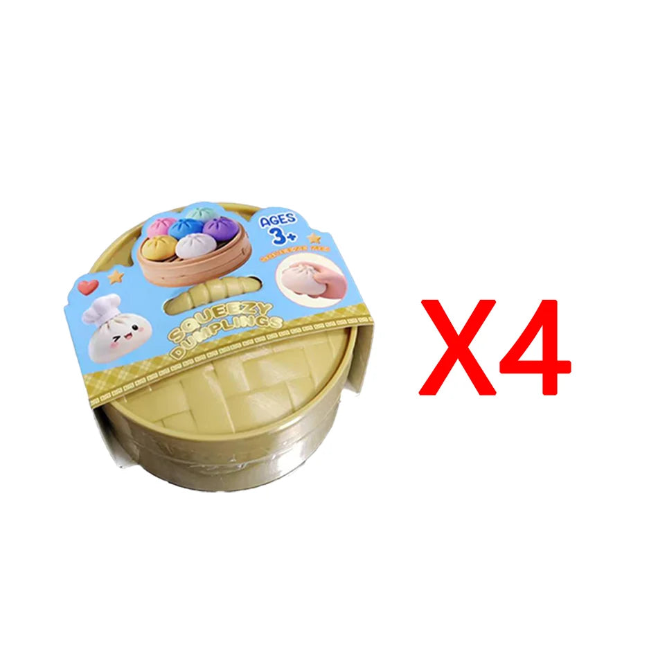 Dumpling Squishy Mysteries Dumplings Stress Relief Fidget Toys Home Office Desk Accessories Party Gift Mystery Dumpling Squishy