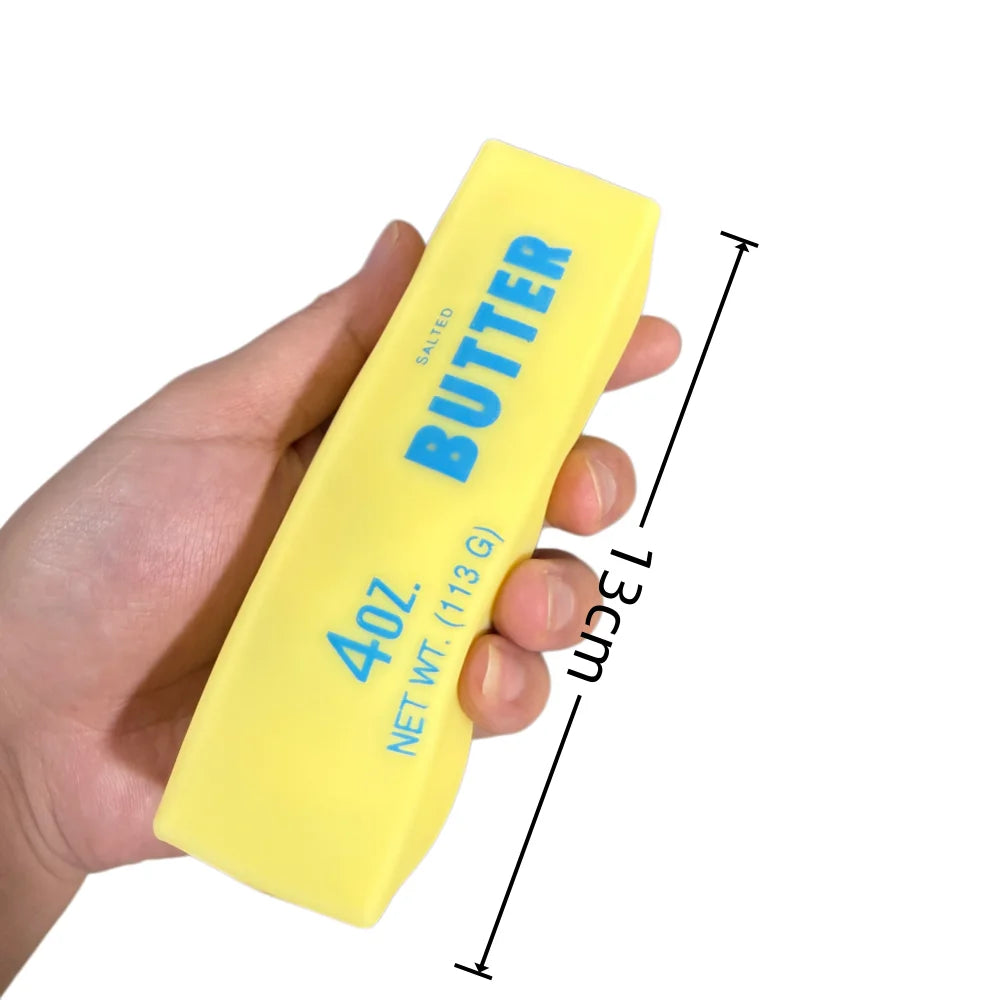 Stress Relief Toy Butter Stick Squishy Crunchy Stress Ball Fidget Toy Squeeze Toys for Xmas Gift