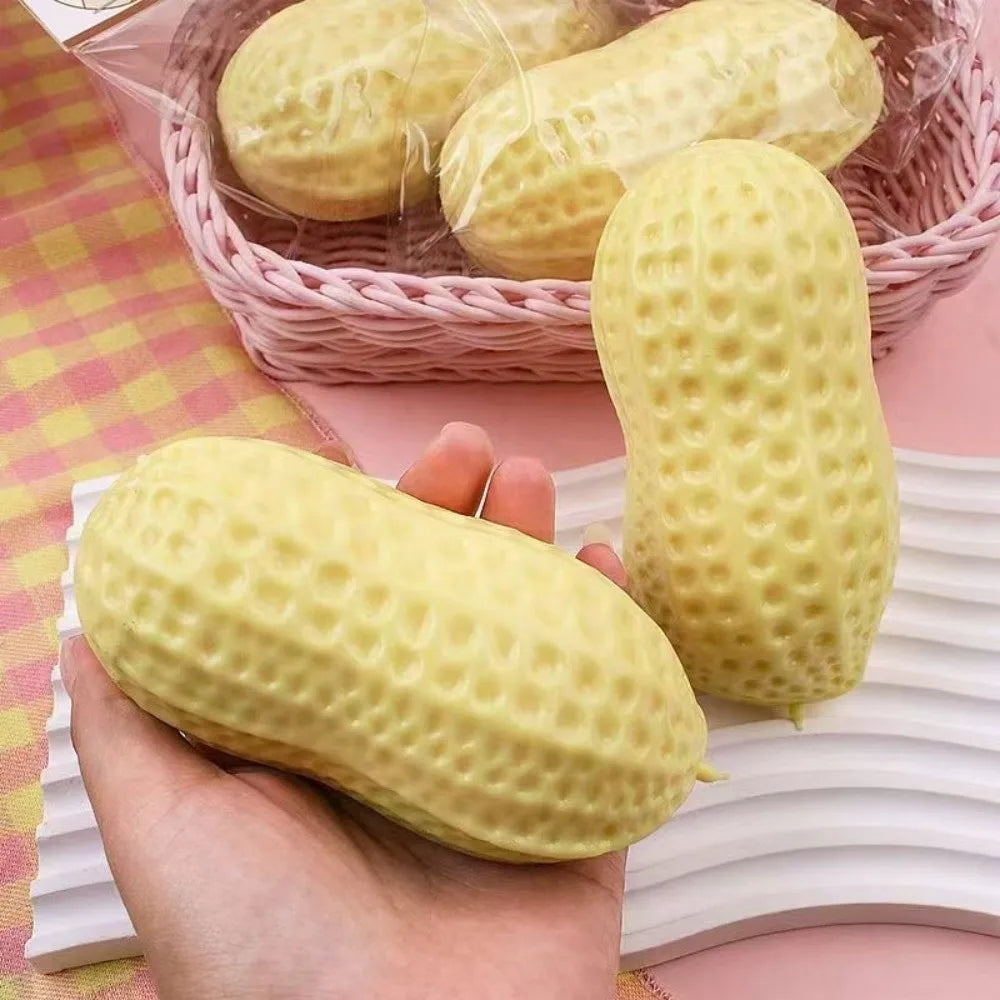 New Peanut Stress Toys Squeeze Ball Squishy Toy Buttery-Soft Feel Fidget Toy ASMR Sensory Anti Stress Toys for Kids&Adults