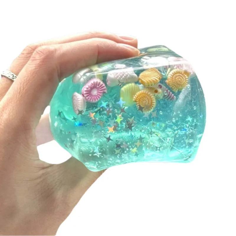 Taba Squishy Stress Balls Cube Ocean Sensory Fidget Toys Slow Rise Squishy Toys Anti Stress Toys for Adults Squeeze Relax Gifts
