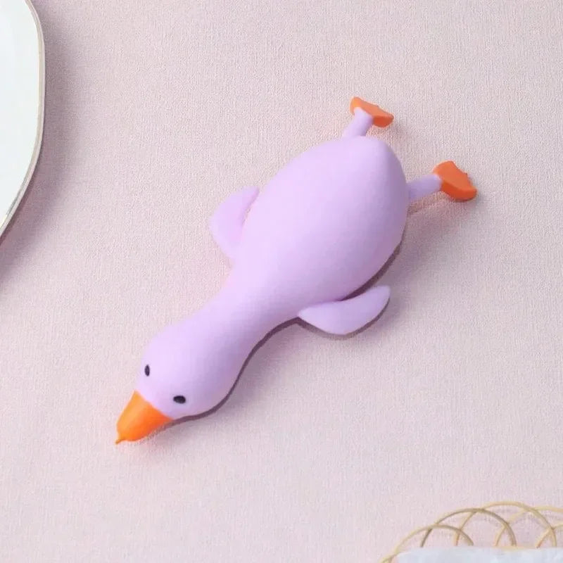 Colorful Fun Stress Relief Toys Animal Duck sensory Toys Fingertip Big Goose Transform At Will Decompression Squeeze toys