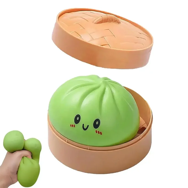 Dumpling Squishy Toy Case 24 Day Countdown Calendar Dumpling Mystery Box Squishy Sensory Anti Stress Squeeze Ball Fun Gift Toy