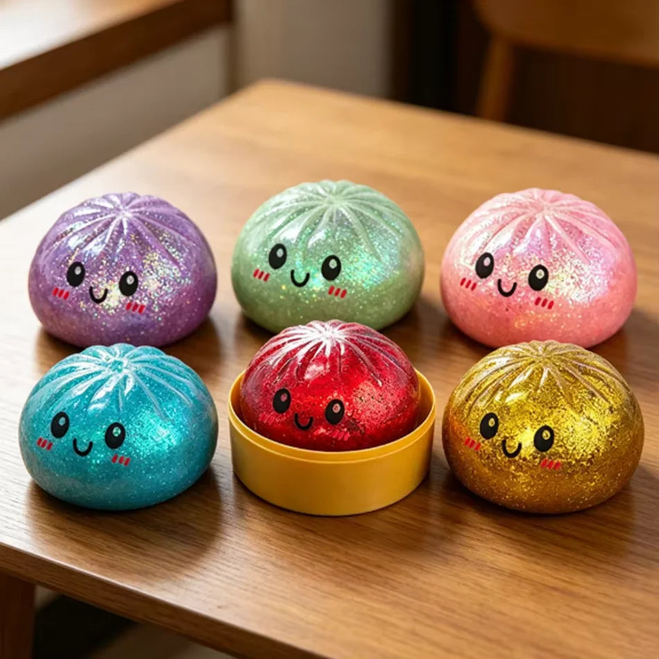 Dumpling Squishy Mysteries Dumplings Stress Relief Fidget Toys Home Office Desk Accessories Party Gift Mystery Dumpling Squishy