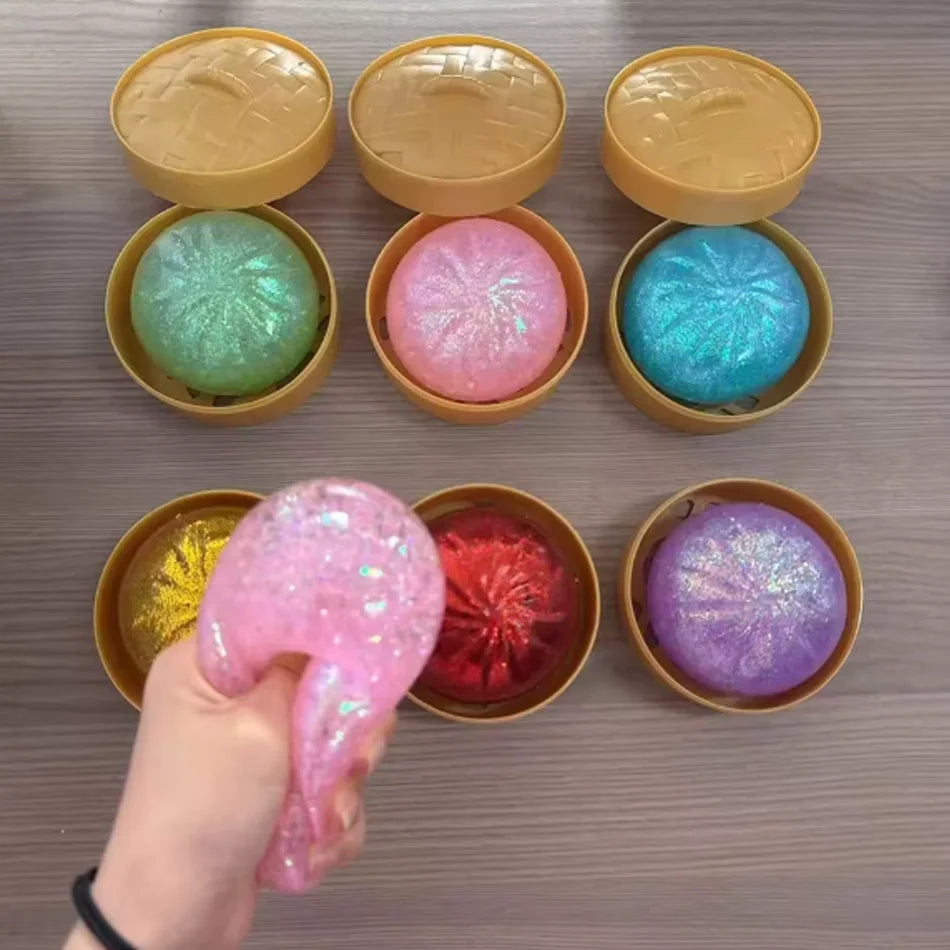 Dumpling Squishy Mysteries Dumplings Stress Relief Fidget Toys Home Office Desk Accessories Party Gift Mystery Dumpling Squishy
