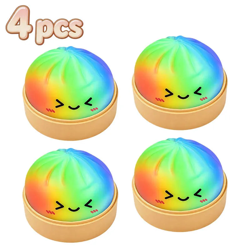 Dumpling Squishy Toy Case 24 Day Countdown Calendar Dumpling Mystery Box Squishy Sensory Anti Stress Squeeze Ball Fun Gift Toy