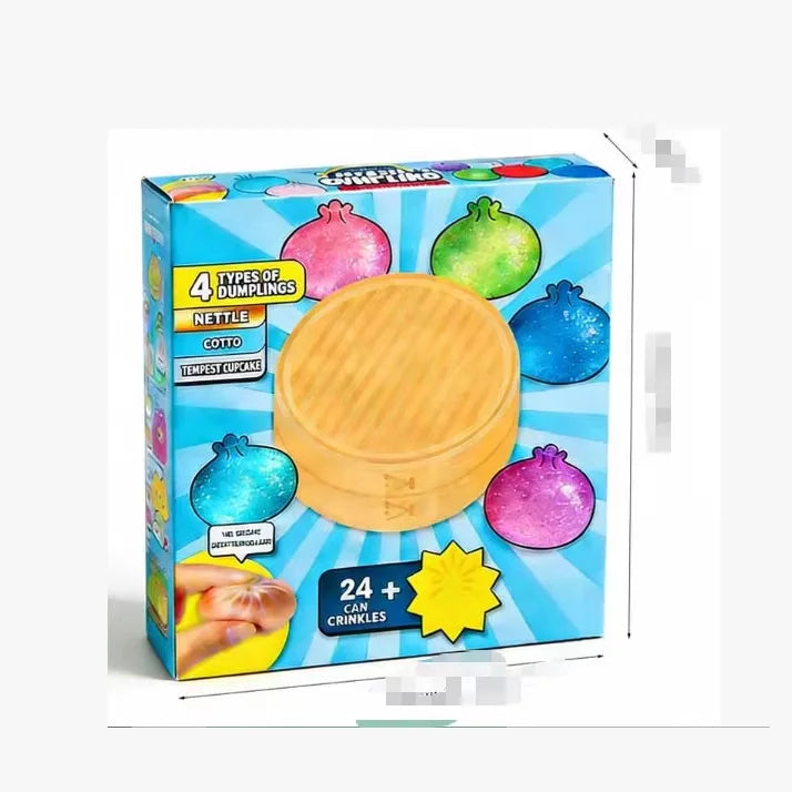 Dumpling Squishy Toy Case 24 Day Countdown Calendar Dumpling Mystery Box Squishy Sensory Anti Stress Squeeze Ball Fun Gift Toy