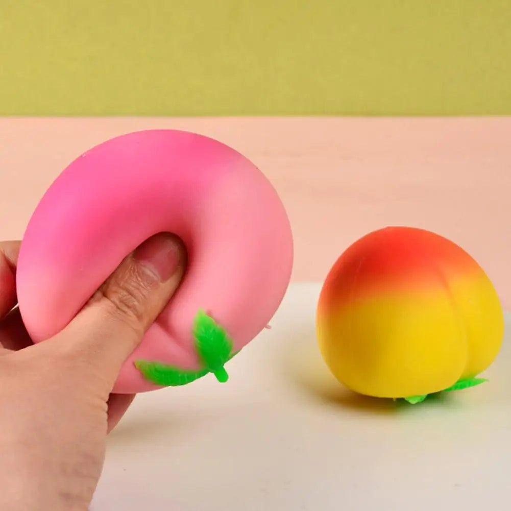 Peach stress-relieving toys – Slow Rising Stress Relief for Kids & Adults, Squeeze Anti-Anxiety Sensory Fidget Toy