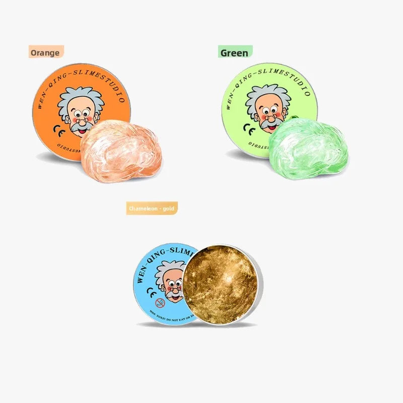 Stress Relief Toys Putty Crystal Vibrant Glass Mud Playdough Reusable Non-Newtonian Fluid Children's Toy Pinchle Birthday Gift