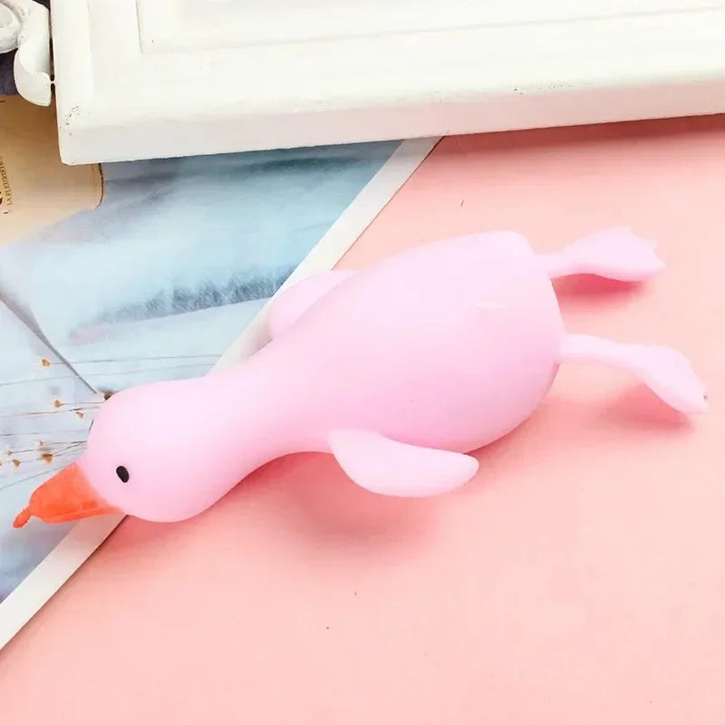 Colorful Fun Stress Relief Toys Animal Duck sensory Toys Fingertip Big Goose Transform At Will Decompression Squeeze toys
