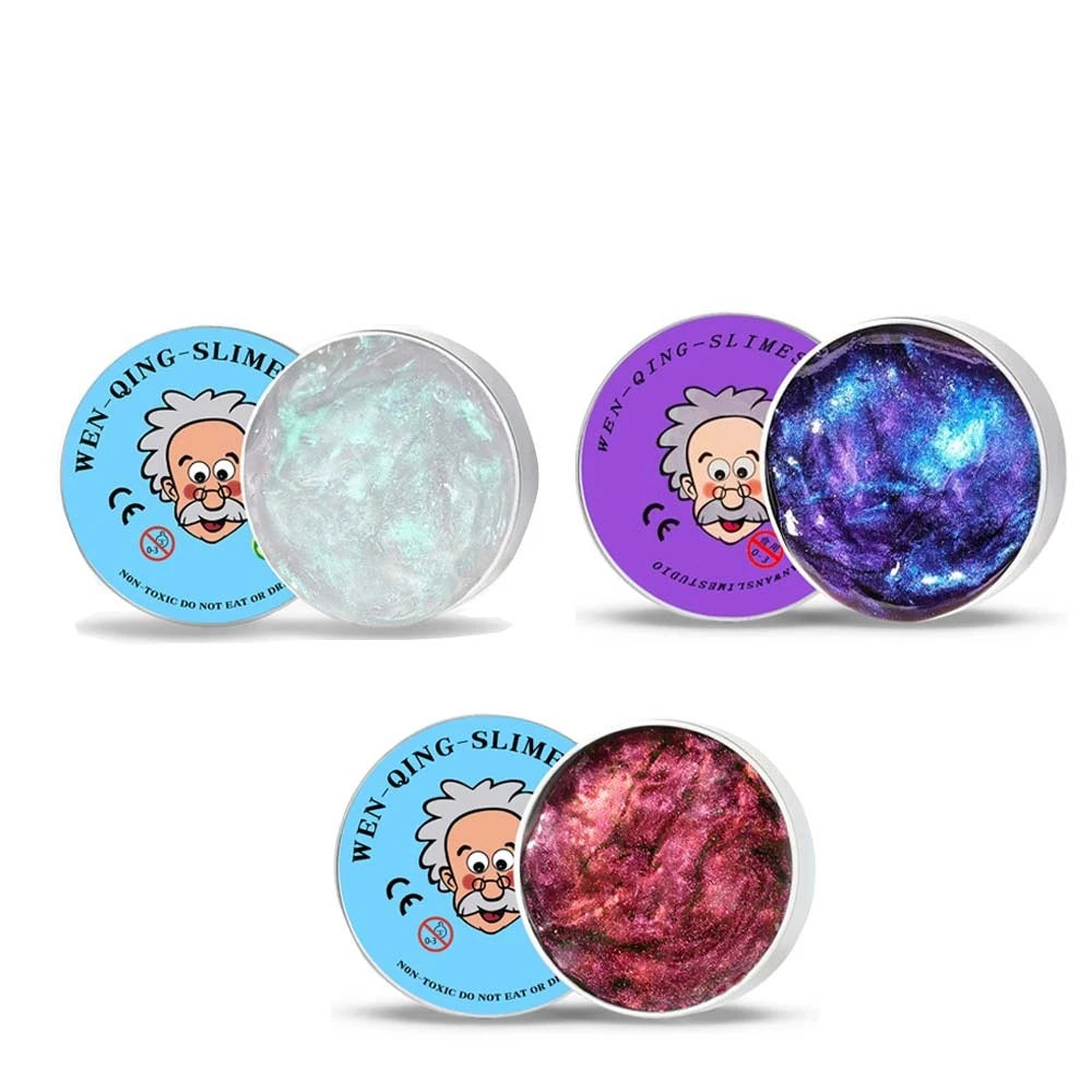 Stress Relief Toys Putty Crystal Vibrant Glass Mud Playdough Reusable Non-Newtonian Fluid Children's Toy Pinchle Birthday Gift