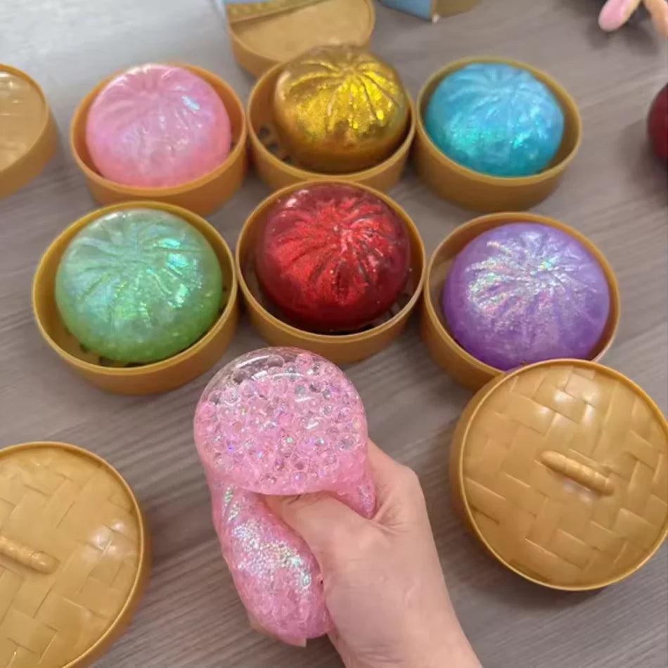 Dumpling Squishy Mysteries Dumplings Stress Relief Fidget Toys Home Office Desk Accessories Party Gift Mystery Dumpling Squishy