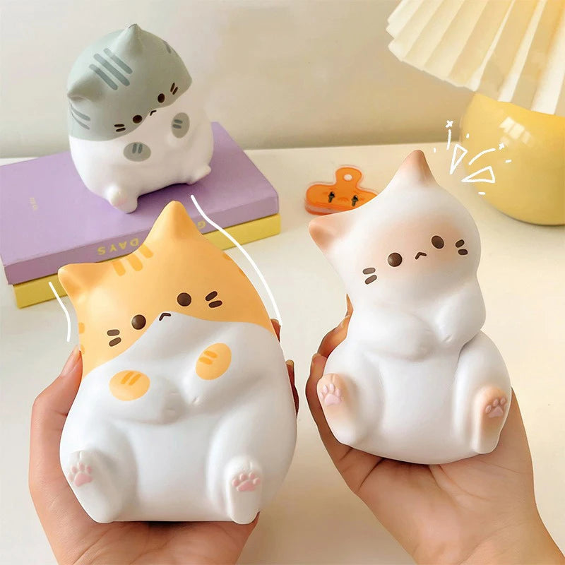 New Cat Stress Relief  Toy PU Slow Rising Squeeze Antistress Ball Cartoon Table Ornaments  Stress Reliever Toys