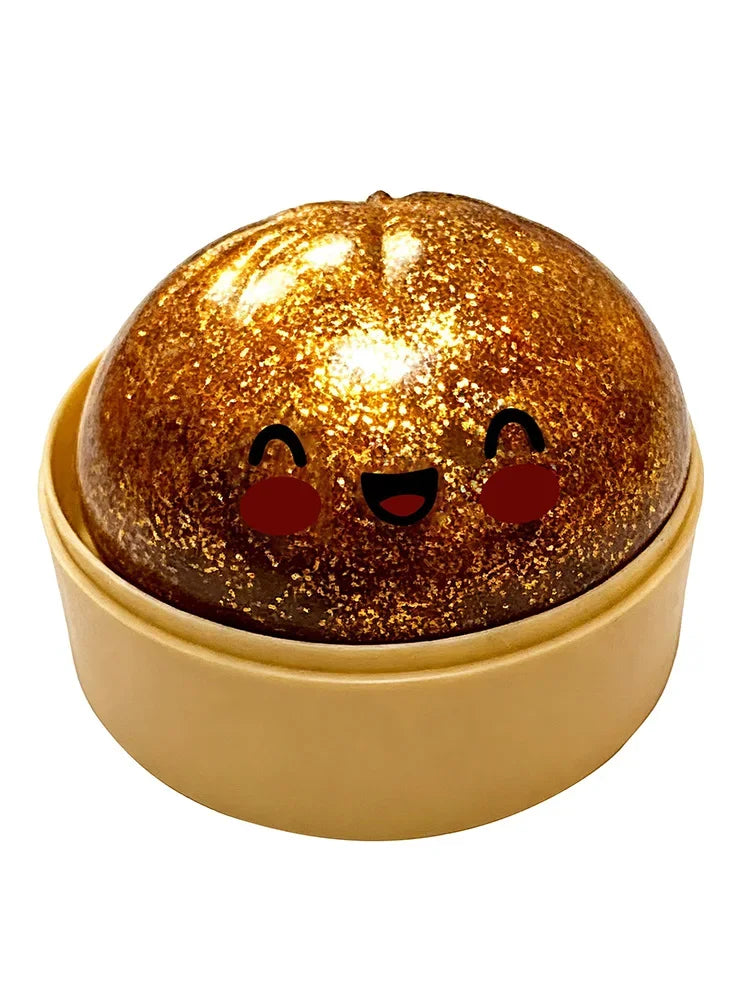 Ultra Rare Gold Glitter Dumpling Squishy | Viral Hidden Edition Slow Rise Soft Stress Relief Squishy