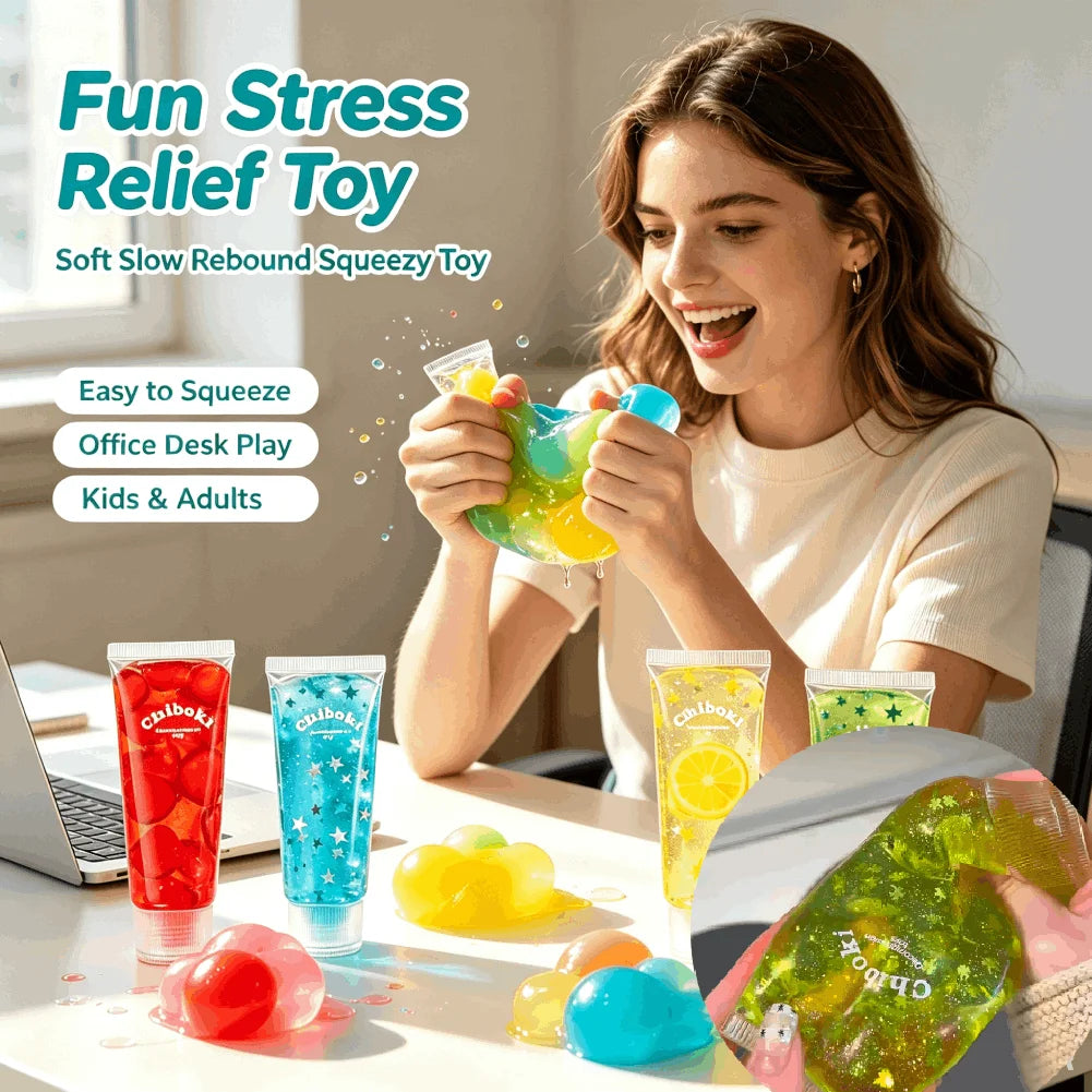Toothpaste Stress Ball Squishy Shapeable Toy Soft Slow Rising Deformable Asmr Fidget Toys for Kids & Adults Anti Stress Gifts