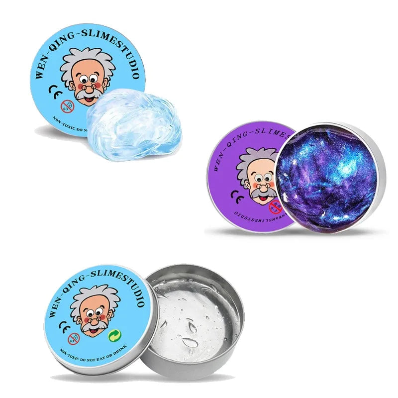 Stress Relief Toys Putty Crystal Vibrant Glass Mud Playdough Reusable Non-Newtonian Fluid Children's Toy Pinchle Birthday Gift