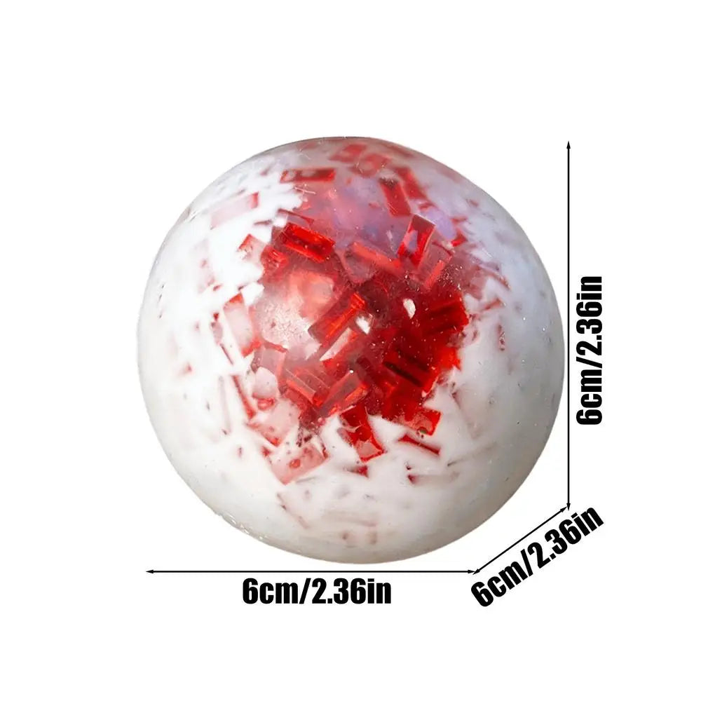 Stress Relief Ball Toy Stress Ball Crunchy Squeeze Noisy Squeeze Toys Anti Anxiety Toys For Kids Teens AdultsStudying Working