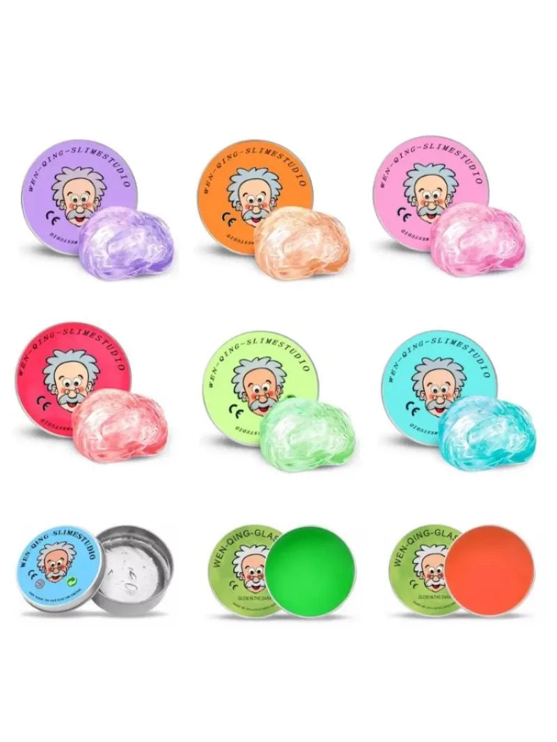 Stress Relief Toys Putty Crystal Vibrant Glass Mud Playdough Reusable Non-Newtonian Fluid Children's Toy Pinchle Birthday Gift